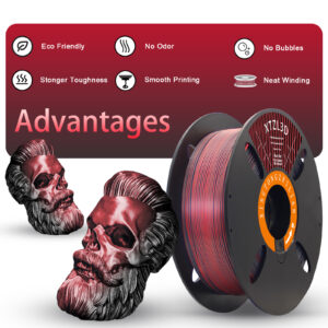 PLA Silk Dual-Color 3D Printer Filament 1.75mm 1KG - Dimoratic Coextrusion - Image 6