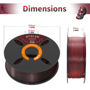 PLA Silk Dual-Color 3D Printer Filament 1.75mm 1KG - Dimoratic Coextrusion - Image 3
