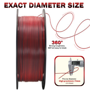 PLA Silk Dual-Color 3D Printer Filament 1.75mm 1KG - Dimoratic Coextrusion - Image 9